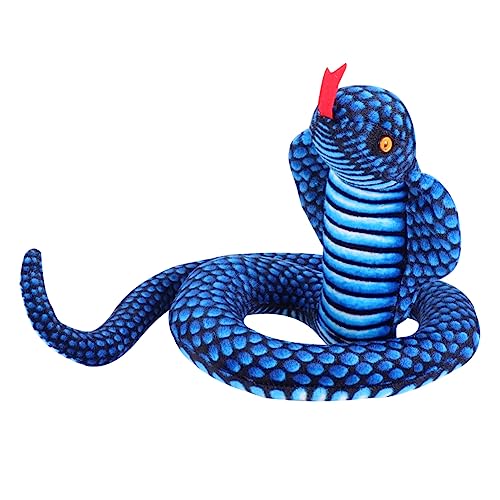 ifundom 1 Stück -Puppe Plüschschlange Halloween kinderspielzeug Lustiges Children Toys Fun Toy gefälschtes Schlangenspielzeug Schlange Plüschtier PP Baumwolle Blue ifundom 1 Stück -Puppe Plüschschlange Halloween kinderspielzeug Lustiges Children Toys Fun Toy gefälschtes Schlangenspielzeug Schlange Plüschtier PP Baumwolle Blue von ifundom