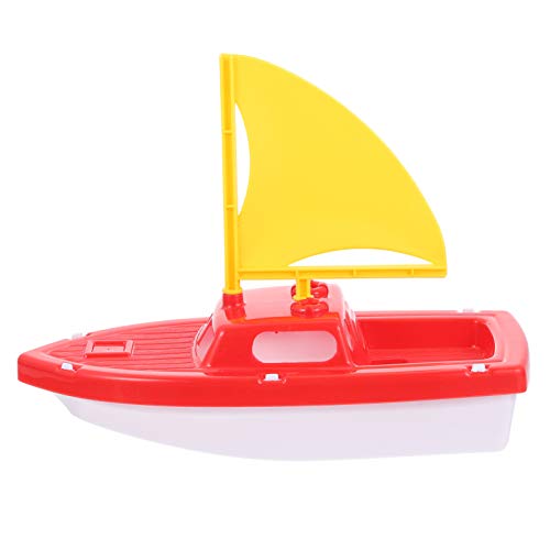 ifundom 1 Stück Schnellboot Babyparty Outdoor Sicheres Wasserspielzeug Badespielzeug Badespielzeug Kinderspielzeug Rennboot Segelboot Badeboot Kunststoff Rot von ifundom