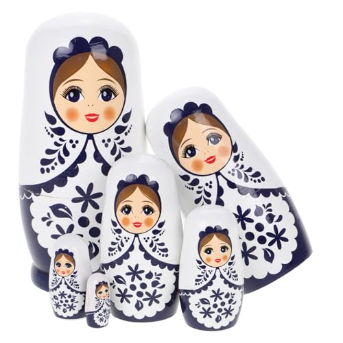 ifundom 1 x Matroschka-Spiel, russische Nistfigur, russische Puppe, handgefertigt, Nistpuppen, Matroschka, Russische Matroschka, Nistpuppe, aus Holz ifundom 1 x Matroschka-Spiel, russische Nistfigur, russische Puppe, handgefertigt, Nistpuppen, Matroschka, Russische Matroschka, Nistpuppe, aus Holz von ifundom