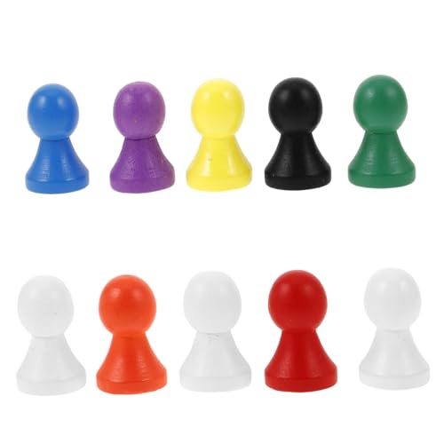 ifundom Unterhaltungsschach Holzschachfiguren 10 Stück für Schach Schachbrettspiel von ifundom