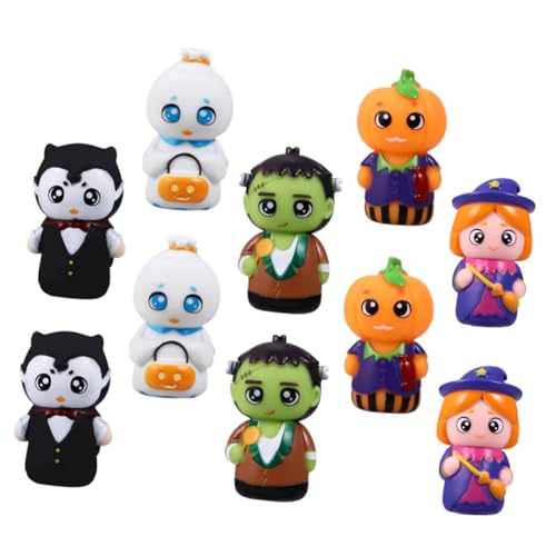 ifundom 10 Stück Halloween-Fingerpuppen interaktives kinderspielzeug spielzeuge für für kindertag kindertagsgeschenk schulm Puppen für Spielzeugpuppen PVC von ifundom