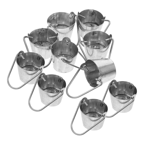 ifundom 10 Stück Miniatur Dekoeimer Mini Gartenzubehör Gartenminiaturen Kleiner Metalleimer Mit Griff Miniatur Eimer Aus Buntem Eisen Mini Metalleimer Mit Griffen Silberfarben ifundom 10 Stück Miniatur Dekoeimer Mini Gartenzubehör Gartenminiaturen Kleiner Metalleimer Mit Griff Miniatur Eimer Aus Buntem Eisen Mini Metalleimer Mit Griffen Silberfarben von ifundom