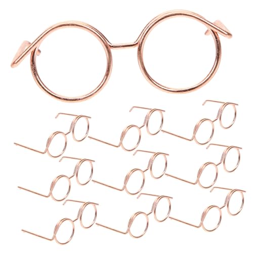 ifundom 10 Stück Puppenbrille Puppensonnenbrille Mini Miniatur Brille Mini Puppenbrille Puppenzubehör Katze Klassische Retro Sonnenbrille Puppensonnenbrille Für Zwerge Puppen von ifundom