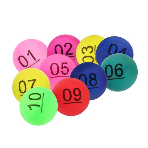 ifundom 10 Stück Teiliges Bunte Lotteriekugeln aus Robustem Nummeriert Widerstandsfähig und Vielseitig Einsetzbar für Verlosungen Spiele Feierlichkeiten und Tombola ifundom 10 Stück Teiliges Bunte Lotteriekugeln aus Robustem Nummeriert Widerstandsfähig und Vielseitig Einsetzbar für Verlosungen Spiele Feierlichkeiten und Tombola von ifundom