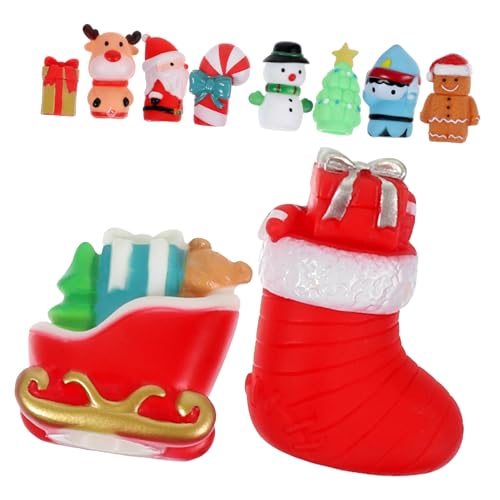 ifundom Weihnachtsfingerpuppen Set Fingerpuppen Für Lustige Handspielzeuge Für Weihnachten Ideale Geschenkidee Für Die Feiertage Und Kreative Spiele von ifundom