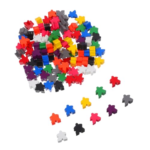 ifundom 100 Stück Farbige Schachfiguren Aus Holz Holzschach Meeples Mini Menschenfiguren Zähl Meeples Spielmarken Familienschachzubehör Holzspielfiguren Brettspiel Kleine ifundom 100 Stück Farbige Schachfiguren Aus Holz Holzschach Meeples Mini Menschenfiguren Zähl Meeples Spielmarken Familienschachzubehör Holzspielfiguren Brettspiel Kleine von ifundom
