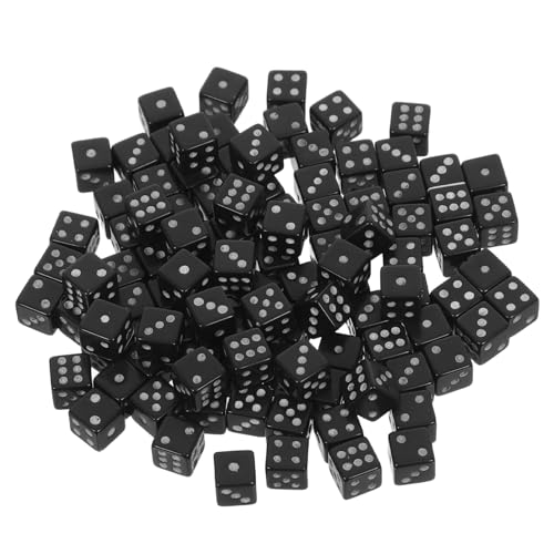 ifundom 100 Stück Miniatur Schwarze Würfel mit Punkten Kleine Kunststoff Würfel für Brettspiele Tragbare und Leichte Spielwürfel für Spiele Basteln und Familienunterhaltung ifundom 100 Stück Miniatur Schwarze Würfel mit Punkten Kleine Kunststoff Würfel für Brettspiele Tragbare und Leichte Spielwürfel für Spiele Basteln und Familienunterhaltung von ifundom