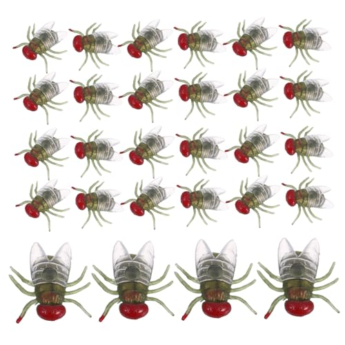 ifundom 100 Stück Realistische Simulation Fliegen aus Robustem Kunststoff Kleine Spielzeuginsekten Wiederverwendbare Halloween Deko und Scherzartikel für Gruselatmosphäre und April-scherze ifundom 100 Stück Realistische Simulation Fliegen aus Robustem Kunststoff Kleine Spielzeuginsekten Wiederverwendbare Halloween Deko und Scherzartikel für Gruselatmosphäre und April-scherze von ifundom