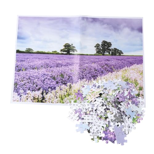 ifundom 1000-teiliges Set Intelligenz-Puzzle-Spielzeug Erwachsenen-Puzzle- Berühmtes Malpuzzle Spielzeugpuzzle Für Erwachsene Lustiges Puzzle-Spielzeug Puzzles Aus Papier Lavender von ifundom