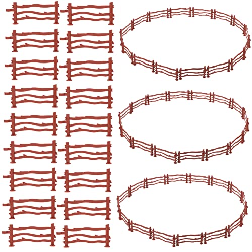 ifundom 100St Zaun Modell Zaun Zäune und Tore für Spielzeugbauernhöfe Zaunplatte Kinder laufgitter Kinder laufstall Spielzeug laufstall DIY Dekozaun Outdoor-Szene Zaundekor pp von ifundom