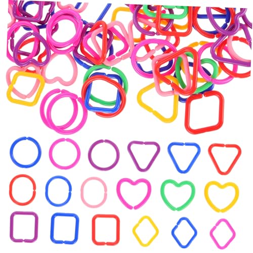 ifundom 100Stücke Bunte Babykettenglieder Geometrische Verbindungsringe für Früherziehung Motorik und Kreativitätsförderung für Kleinkinder für Spielzimmer und Kinderwagen ifundom 100Stücke Bunte Babykettenglieder Geometrische Verbindungsringe für Früherziehung Motorik und Kreativitätsförderung für Kleinkinder für Spielzimmer und Kinderwagen von ifundom