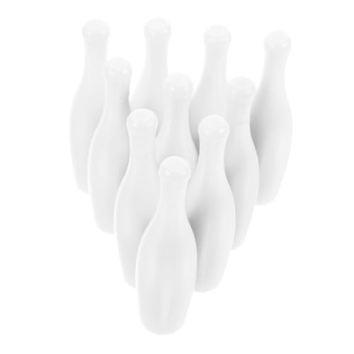 ifundom 10St Bowlingkugel Spielzeug Bowling Set bowlen Set Mini-Bowling-Pin Kleiner Bowling- Bowling-Set Wiederverwendbares Bowling-Pin-Teil Bowlingkegel für Kinder die Hüften Weiß von ifundom