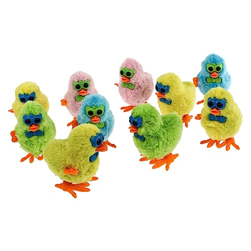 ifundom 10St Uhrwerk Huhn für kinderspielzeug babyspielzeug + spielzeuge für Hühnchen Uhrwerk Hähnchen aufziehen Uhrwerkspielzeug Plüsch von ifundom