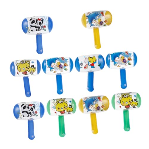 ifundom 10st Hammer Bläst Auf Hammer Mit Ton Quietschende Spielzeugkinder Aufblasbare Hämmer Babyhandgriffspielzeug Mini-quietschhammer Aufblasbares Hammerspielzeug Musikspielzeug Colorful von ifundom