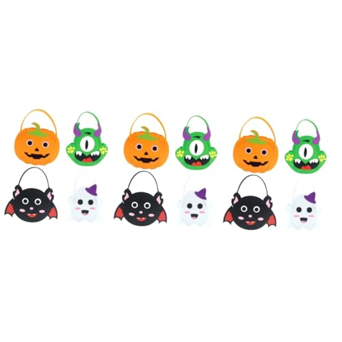 ifundom 12 Stk Süßigkeitentasche Goodie-bags Zu Halloween Halloween-süßigkeitstüte Süßes Sonst Gibt's Saures Tasche Verpackungsbeutel Eimer Mit Halloween-süßigkeiten Wickeltasche Vlies von ifundom