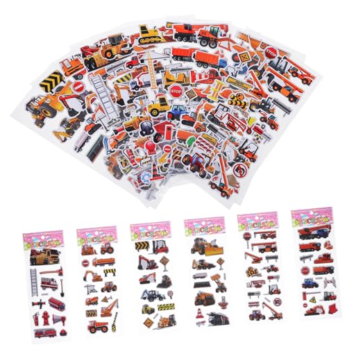 ifundom 12 Stück Teiliges Fahrzeug Sticker Set mit Bagger LKW und Bulldozer Bunte Aufkleber für Vielseitig Verwendbar Papier Pädagogisch Wertvoll für Jungen und Mädchen ifundom 12 Stück Teiliges Fahrzeug Sticker Set mit Bagger LKW und Bulldozer Bunte Aufkleber für Vielseitig Verwendbar Papier Pädagogisch Wertvoll für Jungen und Mädchen von ifundom