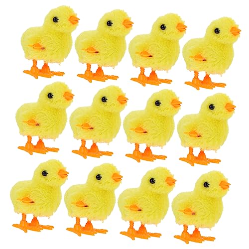 ifundom 12 Stück Teiliges Wind Up Plüsch Küken Aufziehspielzeug Kleine Hübsche Hühner Lustiges Ostern Kinderparty Dekoration ifundom 12 Stück Teiliges Wind Up Plüsch Küken Aufziehspielzeug Kleine Hübsche Hühner Lustiges Ostern Kinderparty Dekoration von ifundom