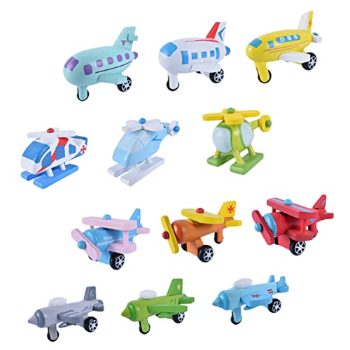 ifundom 12 Teiliges Mini Flugzeug Set Für Lernspielzeug Zur Der Kognitiven Fähigkeiten Bunte Deko Für Das Kinderzimmer Ideales Für Jungen Und ädchen von ifundom