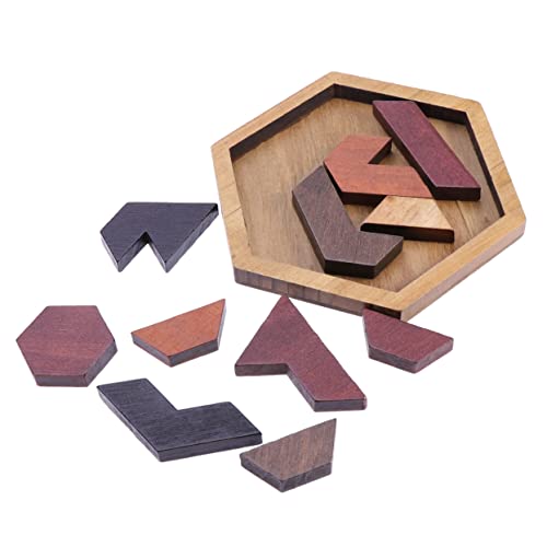 ifundom 12 Teiliges Tangram Puzzle Set Kreatives Lernspielzeug Für Zur Gehirnentwicklung Pädagogisches Holzspielzeug Für Vorschulkinder Fördert Logisches Denken Und Feinmotorik von ifundom