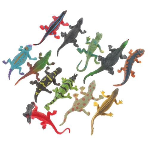 ifundom 12st Chamäleon-Modell Spielzeug Für Mädchen Spielzeug Für Kind Puzzle-Spielzeug Tiere Tierische Sammelfigur Gecko-Figur Simulation Reptilienmodell Kind Dinosaurier Spielzeug PVC von ifundom