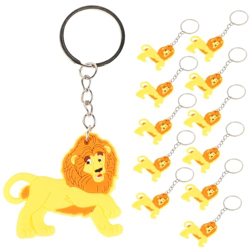 ifundom 12st Schlüsselanhänger Drachen Zubehör Für Babypuppen Matschig Beutetaschenfüller Hamster Reize Plüsch Schlüsselanhänger Mini Löwen-charm-schlüsselanhänger Reh Die Golden Pvc von ifundom