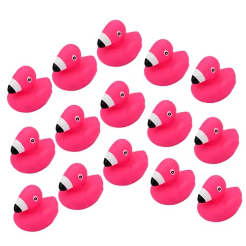 ifundom 15 Stück Tiere Badespielzeug Mini Flamingo Flamingo Enten Rosa Flamingo Mini Papagei Großmengen Mini Enten Kinderspielzeug Meerjungfrau Pool Kleines Badespielzeug Kindergeschenk von ifundom