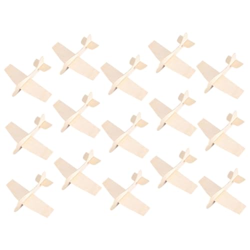 ifundom 15St Leere Holzflugzeuge 3D-Puzzle Modellflugzeug Konstruktionsmodell Flugzeug zum Bemalen bastelzeug für Kinder Home Decor Puzzlematte DIY leeres Holzflugzeug DIY-Malmodell von ifundom