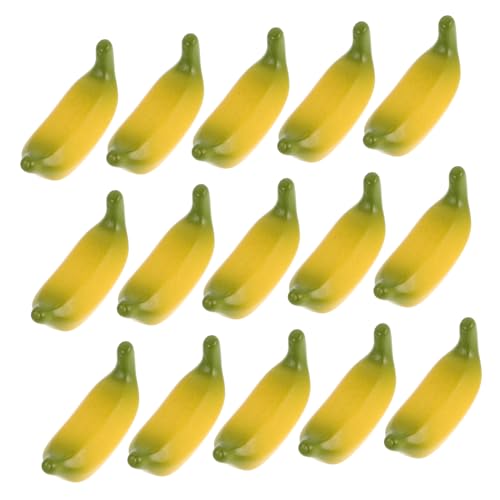 ifundom Positive Banana Miniatur Realistische Plastikbananen Winzige Bananenmodelle Dekorative Früchte Künstliche Bananen Bastelsets von ifundom