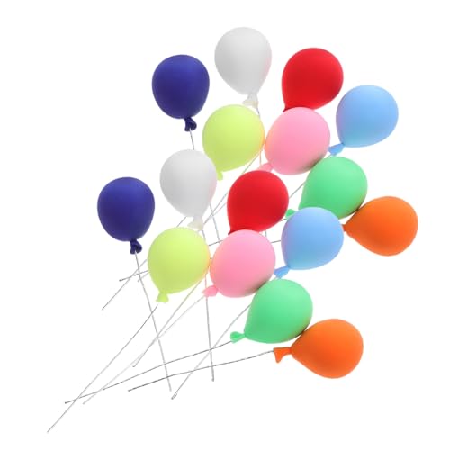 ifundom 16 Stück Teiliges Miniatur-Dollhouse Ballons Realistische Kuchen Picks Farbenfrohe Ballons Vielseitige Dekoration für Puppenhaus Feengarten Bonsai Cupcake Geburtstagsfeier ifundom 16 Stück Teiliges Miniatur-Dollhouse Ballons Realistische Kuchen Picks Farbenfrohe Ballons Vielseitige Dekoration für Puppenhaus Feengarten Bonsai Cupcake Geburtstagsfeier von ifundom