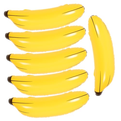 ifundom 18 Stk Aufblasbare Bananen-requisiten Kreatives Bananenmodellspielzeug Schwimmendes Aufblasbares Spielzeug Lebensechte Tropische Frucht Gelber Bananenballon Wurfspiel Pvc Yellow von ifundom