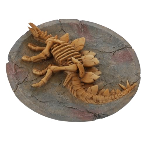 ifundom 1Stk Dinosaurier-Fossil-Modell Dekoration Wandgemälde Drachen Geweih Statue Neon Dinosaurier-Anhänger- Wandverzierung kreativer Dinosaurier Wandschmuck Harz Orange von ifundom