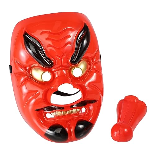 ifundom 1pc Scary Horror Tengu Maske Cosplay Boyofuke Maske Halloween Dress-up Party Prop Maskerade von ifundom