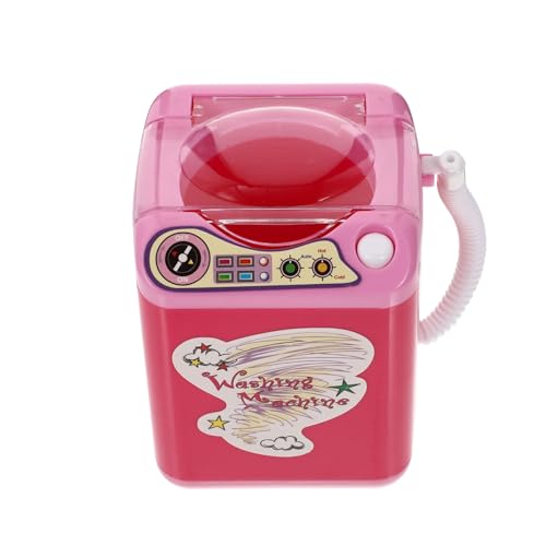 ifundom 1Stk Mini-Waschmaschine Spielzeugwaschmaschine Make-up Pinsel Babyflaschenbürste kinderspielzeug Waschmaschine für Haushaltsgeräte Kreatives Plastik Rosa von ifundom