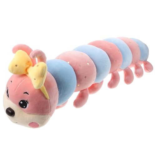 ifundom 1Stk Raupe Puppe kindergeschenk Cute Pillow kindercroks spielwaren ziernieten gefülltes Raupe Spielzeugpuppe Wurfkissen dekorative Plüschpuppe Plüschtier Rosa von ifundom