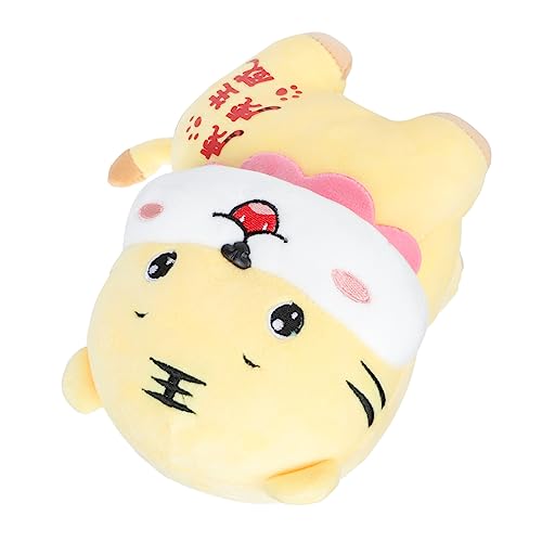 ifundom 1Stk Tigerpuppe kinderspielzeug Plüschfigur Kuscheltier Maskottchen Plüschtiere Plüsch-Tiger-Ornament Plüsch-Sternzeichen-Tiger-Puppe PP Baumwolle Yellow von ifundom