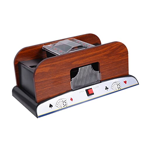 ifundom Automatische Poker-kartenmaschine Elektrisches Werkzeug für 2 Bridge-Poker-Decks Poker-Set-zubehör Keine Batterie Erforderlich von ifundom