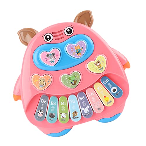 ifundom 1pc Cartoon Kalb Design Kinder Elektronische Orgel Kinder Musikspielzeug (pink) von ifundom