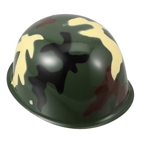 ifundom 1stk Camouflage-helm Helme Tarnkostüm Soldatenmütze Camouflage- Helm Lustige Verrückte Hüte Neuheit Kappe Partygeschenke Für Soldaten Militärische Mütze Plastik Cosplay Kind von ifundom