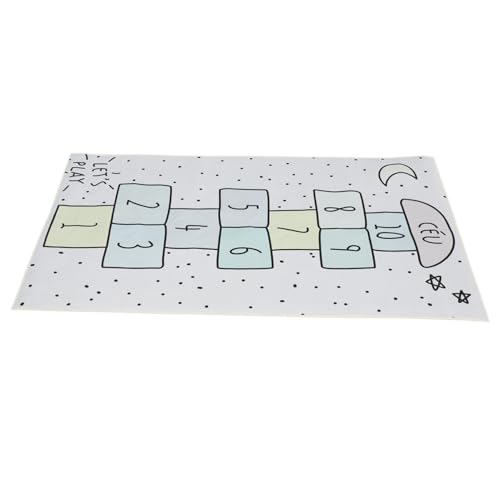 ifundom 1stk Digitale Schachbrettdecke Kinderteppich Spielmatte Krabbelmatte Für Babys Kinderzimmerteppich Krabbelmatte Boden Kinder Spielen Teppich Dark Grey Polyester (Polyester) von ifundom