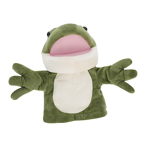 ifundom 1stk Froschpuppe Cartoon-handpuppe Frösche Handpuppe Rollenspiel Handpuppe Tierische Handpuppe Geschichte Erzählende Handpuppe Plüsch Green von ifundom