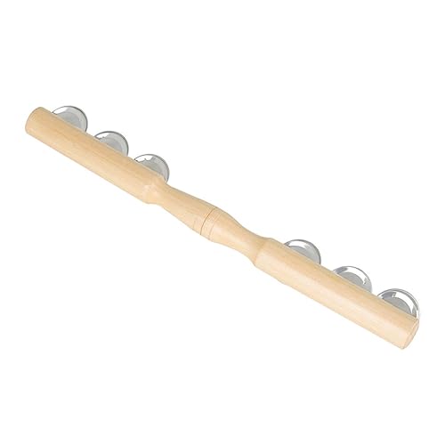 ifundom 1stk Glockenbecken Jingle Bell-Stick-Instrument Hilfsmittel Für Den Musikunterricht Jingle Bell Stick Spielzeug Für Kinder Schlaginstrument Musikinstrument Musikspielzeug Hölzern von ifundom