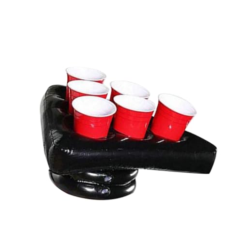 ifundom 1stk Hutablage Aufblasen Aufblasbares Wurfspiel Aufblasbarer Getränkehalter Aufblasbarer Spielhut Aufblasbare Hutablage Aufblasbarer Bierhut Aufblasbarer Pong-Hut Cup-Pong-Spiel von ifundom