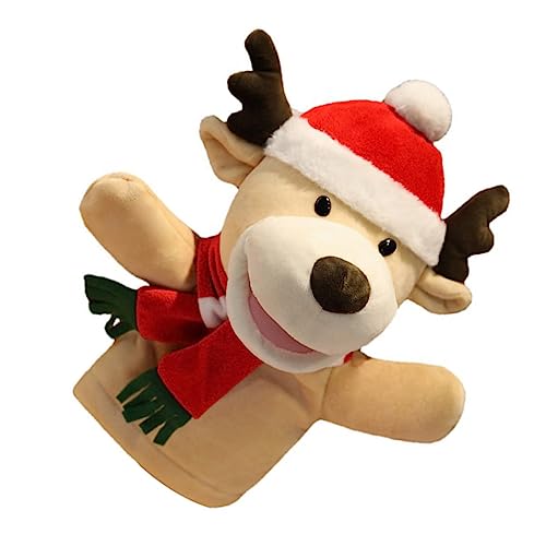 ifundom 1stk Santa Handpuppe Familie Fingerpuppen Mini-plüschtiere Schmusespielzeug Schöne Cartoon-handpuppe Kuscheltiere Schneemann-fingerpuppe Schöne Weihnachtsspielzeuge Pp Baumwolle von ifundom