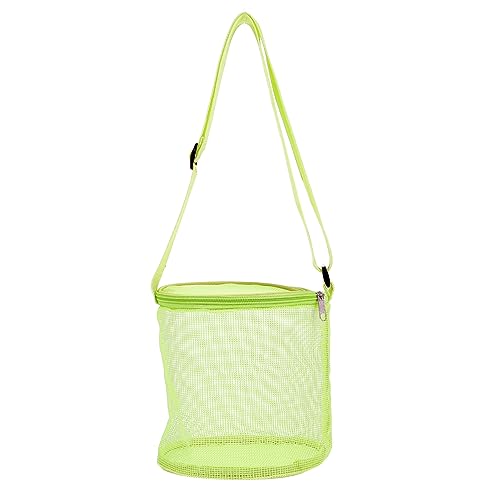 ifundom 1stk Shell-Tasche Strandtaschen Korb Bausatz Saftig Für Den Strand Schwimmbad Reisetasche Strandspielzeug Für Puffer Einkaufstasche Klar Ebene PVC Yellow von ifundom