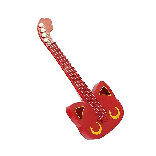 ifundom 1stk Simulations-Ukulele Kinderspielzeuggitarre Ukulele Für Anfänger Mini-Ukulele Starter-Ukulele Kinder-Ukulele-Spielzeug Kinderinstrument Kleine Gitarre Für Kinder Rot Plastik von ifundom