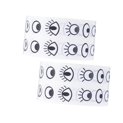 ifundom 2 Rollen Kreative Selbstklebende Wackelaugen Aufkleber für DIY Bastelprojekte Sichere Augensticker zum Aufkleben für Mädchen und Heimdekoration ifundom 2 Rollen Kreative Selbstklebende Wackelaugen Aufkleber für DIY Bastelprojekte Sichere Augensticker zum Aufkleben für Mädchen und Heimdekoration von ifundom