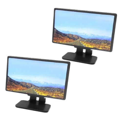 ifundom 2 STK. Maßstab Puppenhaus Fernseher Kunststoffrobust Miniatur Wohnzimmer Dekoration für Standard Puppenmöbel ifundom 2 STK. Maßstab Puppenhaus Fernseher Kunststoffrobust Miniatur Wohnzimmer Dekoration für Standard Puppenmöbel von ifundom