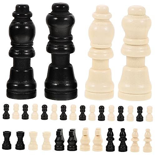 ifundom 2 Sätze Eingestellt Schachfiguren Schach Für Brettspiel Kinderschach Schachbrett Zubehör Schachbrett Schach Magnetisches Schach Magnetisches Kleines Schach Mini-Schachbrett Holz von ifundom