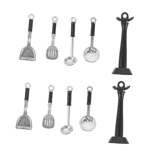 ifundom 2 Sätze Mini Küchenutensilien für Puppenhaus Realistische Miniatur Kochwerkzeuge mit Pfannenwender Suppenlöffel und Sieb Vielseitig für Puppenhausküche und Rollenspiele Geeignet ifundom 2 Sätze Mini Küchenutensilien für Puppenhaus Realistische Miniatur Kochwerkzeuge mit Pfannenwender Suppenlöffel und Sieb Vielseitig für Puppenhausküche und Rollenspiele Geeignet von ifundom