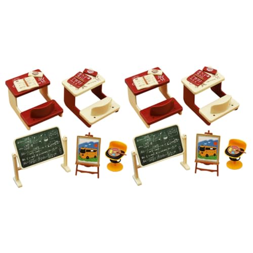 ifundom 2 Sätze Miniatur Klassenzimmer Modell mit Tafel und Stühlen Realistische Mini Haus Dekorationen für DIY Puppenhaus und Bastelprojekte Langlebige und Detailreiche Miniaturen ifundom 2 Sätze Miniatur Klassenzimmer Modell mit Tafel und Stühlen Realistische Mini Haus Dekorationen für DIY Puppenhaus und Bastelprojekte Langlebige und Detailreiche Miniaturen von ifundom